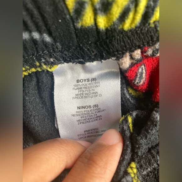 Flash Pajamas Size 8 - Picture 3 of 4